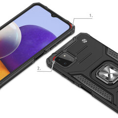 Wozinsky Ring Armor Hybrid Case suojakuori Samsung Galaxy A22 4G, punainen hinta ja tiedot | Puhelimen kuoret ja kotelot | hobbyhall.fi