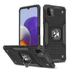 Wozinsky Ring Armor Hybrid Case suojakuori Samsung Galaxy A22 4G, musta hinta ja tiedot | Puhelimen kuoret ja kotelot | hobbyhall.fi