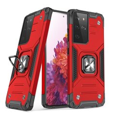 Wozinsky Ring Armor Case suojakuori Samsung Galaxy S22 Ultra, punainen hinta ja tiedot | Puhelimen kuoret ja kotelot | hobbyhall.fi