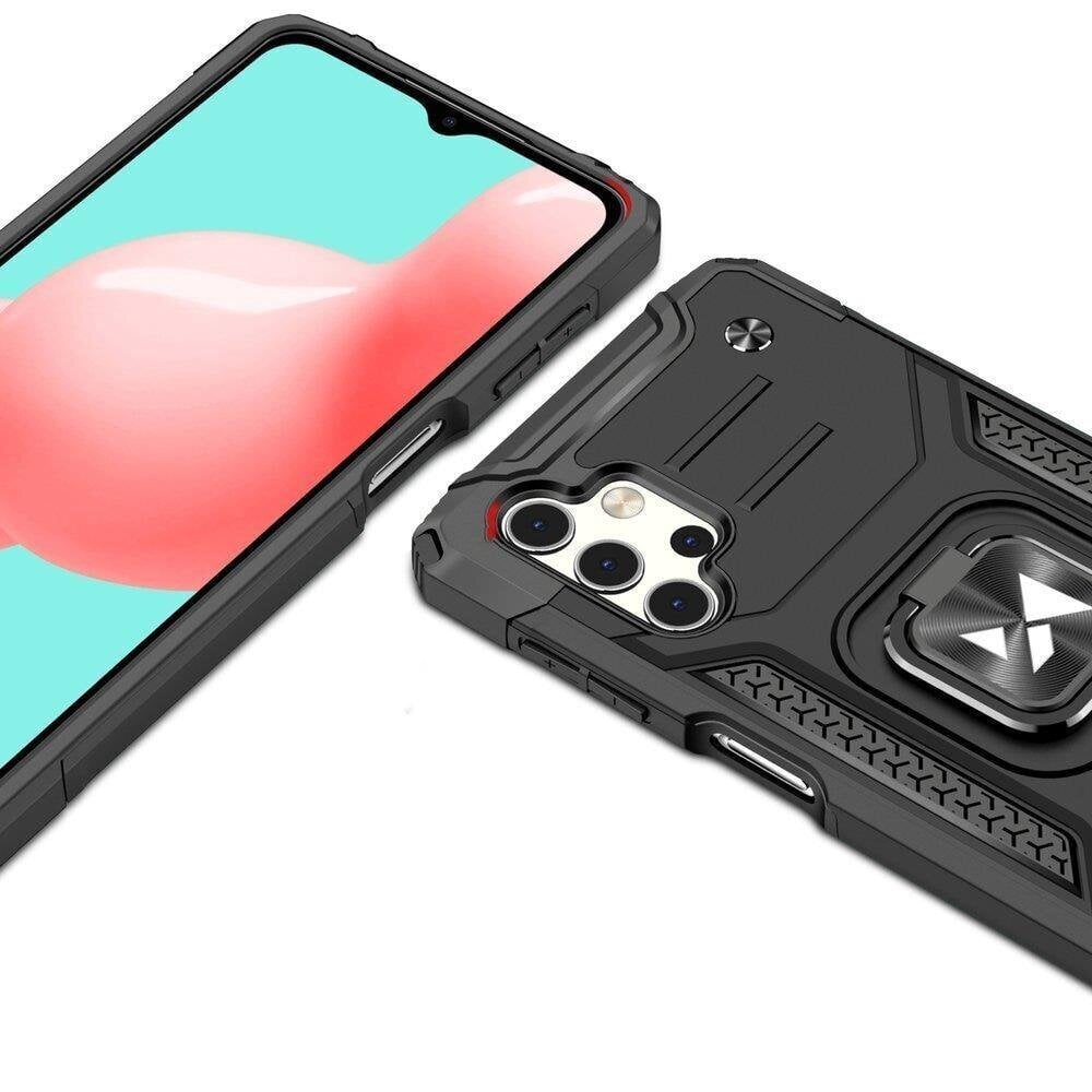 Wozinsky Ring Armor Hybrid Case suojakuori Samsung Galaxy A73, kultainen hinta ja tiedot | Puhelimen kuoret ja kotelot | hobbyhall.fi