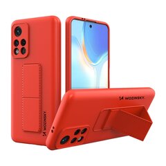 Wozinsky Kickstand Case suojakuori Xiaomi Redmi 10, punainen hinta ja tiedot | Puhelimen kuoret ja kotelot | hobbyhall.fi