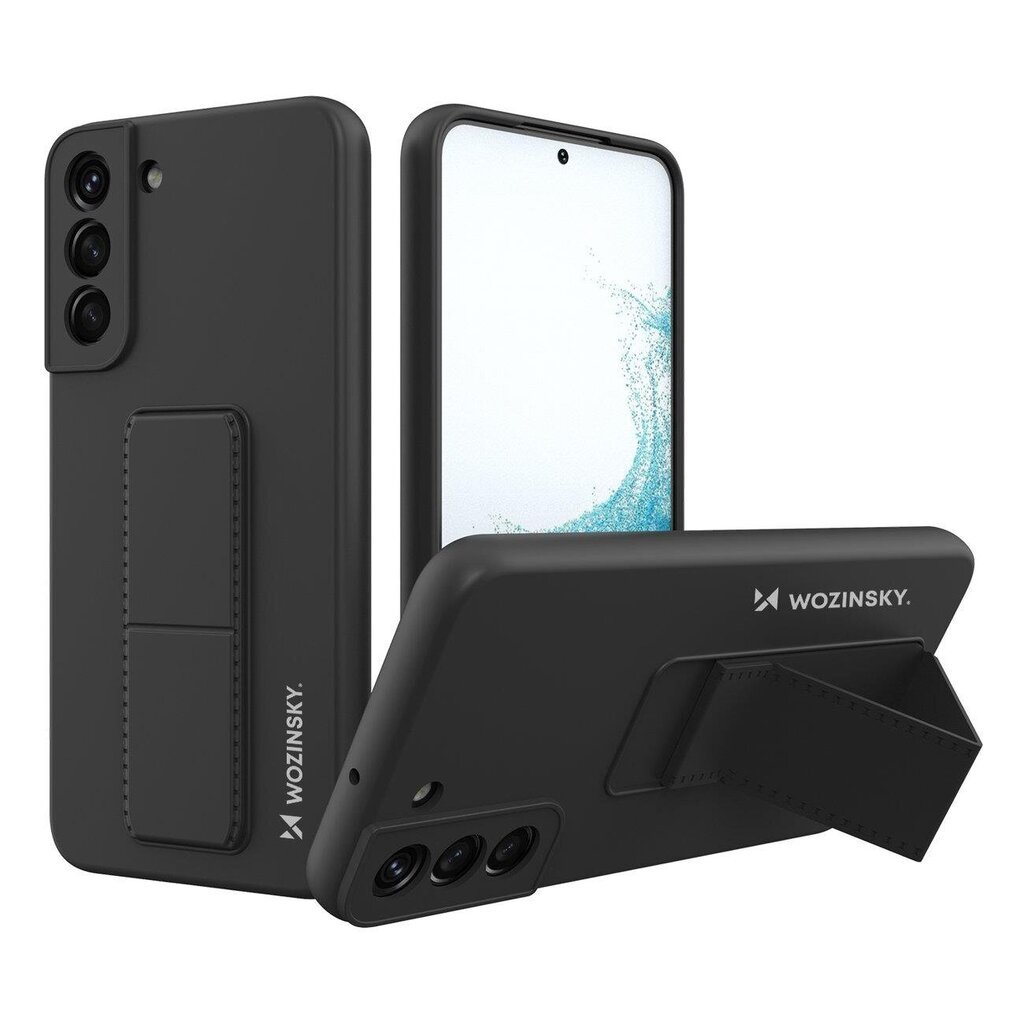Wozinsky Kickstand Case suojakuori Samsung Galaxy S22 +, musta hinta ja tiedot | Puhelimen kuoret ja kotelot | hobbyhall.fi