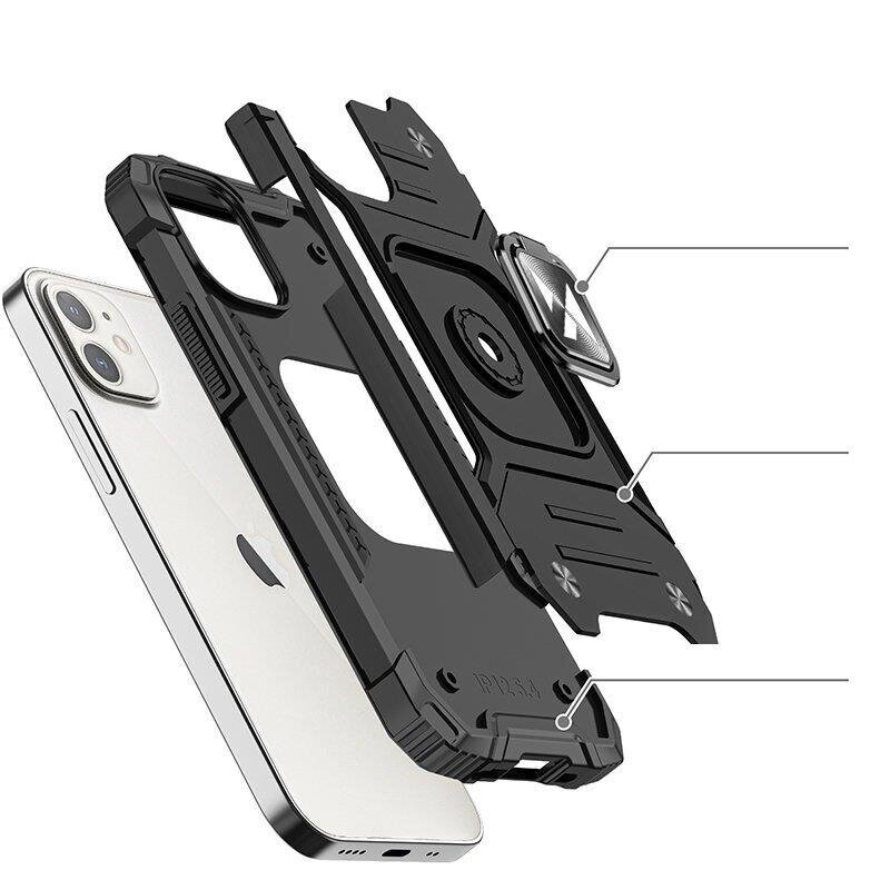 Wozinsky Ring Armor iPhone 14 Black hinta ja tiedot | Puhelimen kuoret ja kotelot | hobbyhall.fi