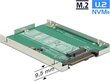 Delock 62710 -muunnin 2,5" U.2 SFF-8639 > M.2 NVMe Key M hinta ja tiedot | Adapterit | hobbyhall.fi