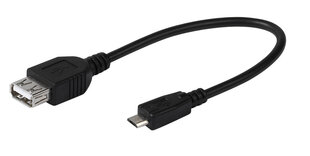 Adapteri VIVANCO USB micro B - USB A, 0,15 m hinta ja tiedot | Vivanco Televisiot ja lisätarvikkeet | hobbyhall.fi