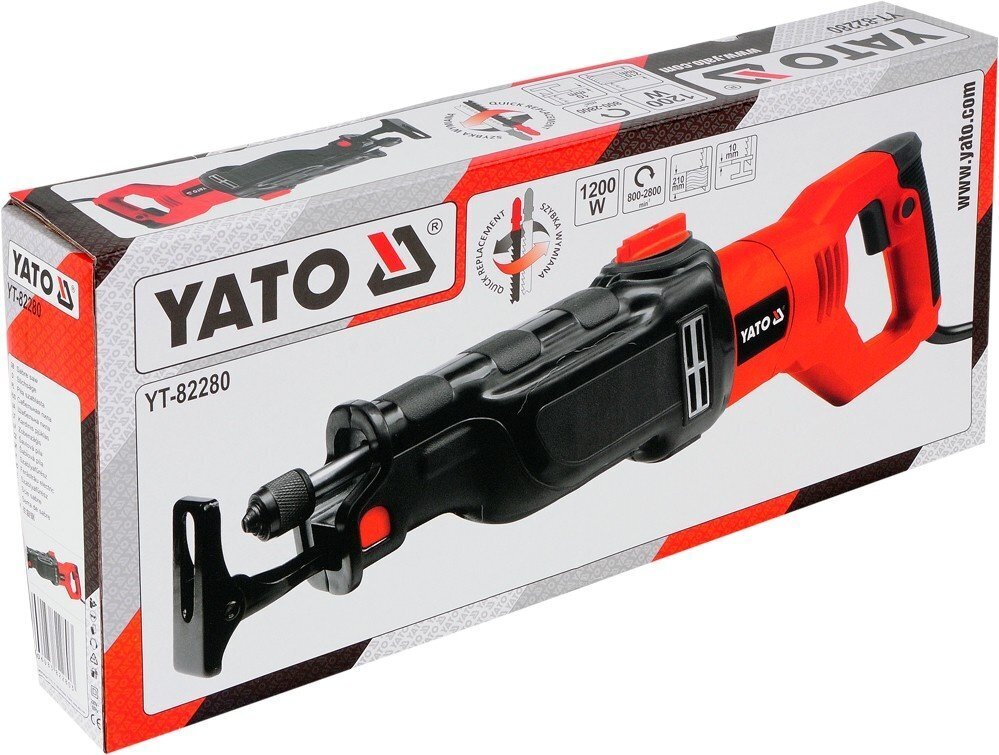 Lineaarinen sähköinen pistosaha 1200W Yato YT-82280 hinta ja tiedot | Sahat ja sirkkelit | hobbyhall.fi