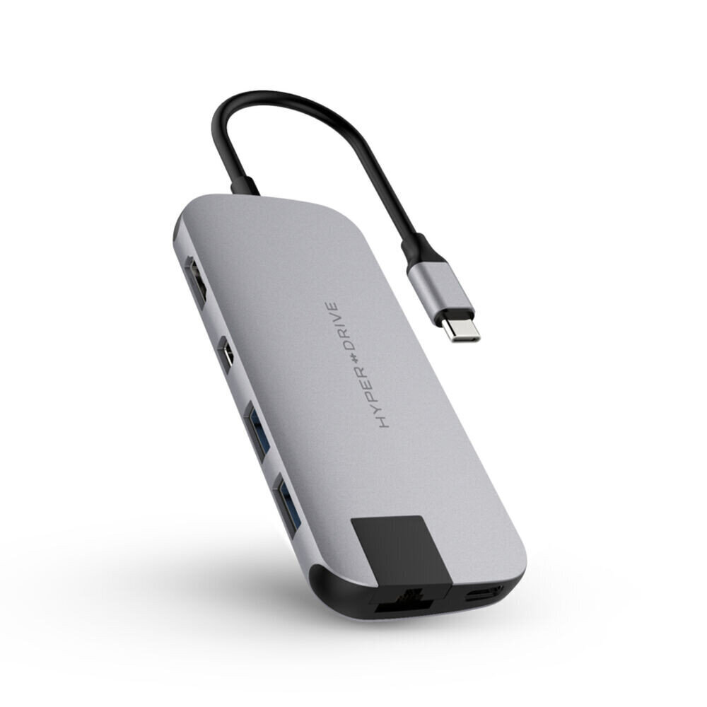 USB-jakaja Hyper HD247B, RJ45/USB 3.2 hinta ja tiedot | Adapterit | hobbyhall.fi