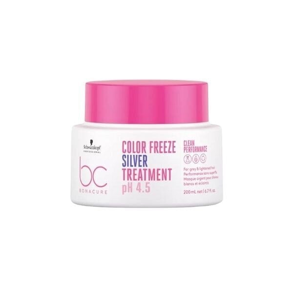 Mask Schwarzkopf Bonacure Color Freeze Silver Treatment 200ml hinta ja tiedot | Hiusnaamiot, öljyt ja seerumit | hobbyhall.fi