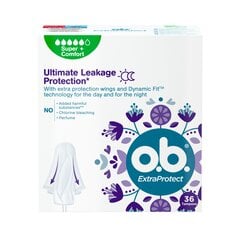 Tamponit O.B. ProComfort Extra Protect Super Plus, 36 kpl. hinta ja tiedot | Tamponit ja terveyssiteet | hobbyhall.fi