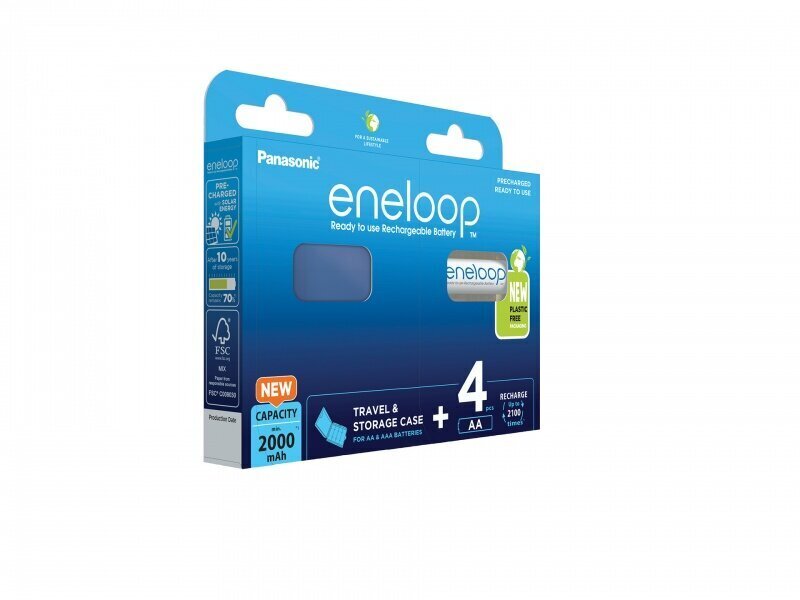 Panasonic Eneloop BK-3MCDEC4BE, 4 kpl. hinta ja tiedot | Paristot | hobbyhall.fi