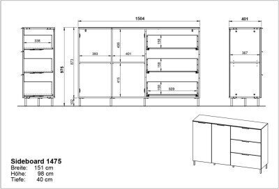 Kaappi California 1475, valkoinen/tummanharmaa hinta ja tiedot | Vitriinit | hobbyhall.fi