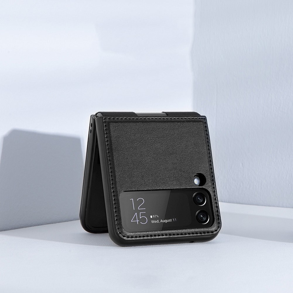 Nillkin Qin Vegan Leather Samsung Galaxy Z Flip 4 dark green hinta ja tiedot | Puhelimen kuoret ja kotelot | hobbyhall.fi