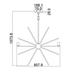 Elstead Lighting Uptown carnegie QZ-CARNEGIE8 Riippuvalaisin hinta ja tiedot | Riippuvalaisimet | hobbyhall.fi