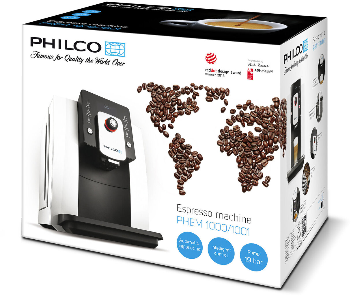 Philco PHEM 1000 -espressokone täysautomaattinen hinta ja tiedot | Kahvinkeittimet ja kahvikoneet | hobbyhall.fi