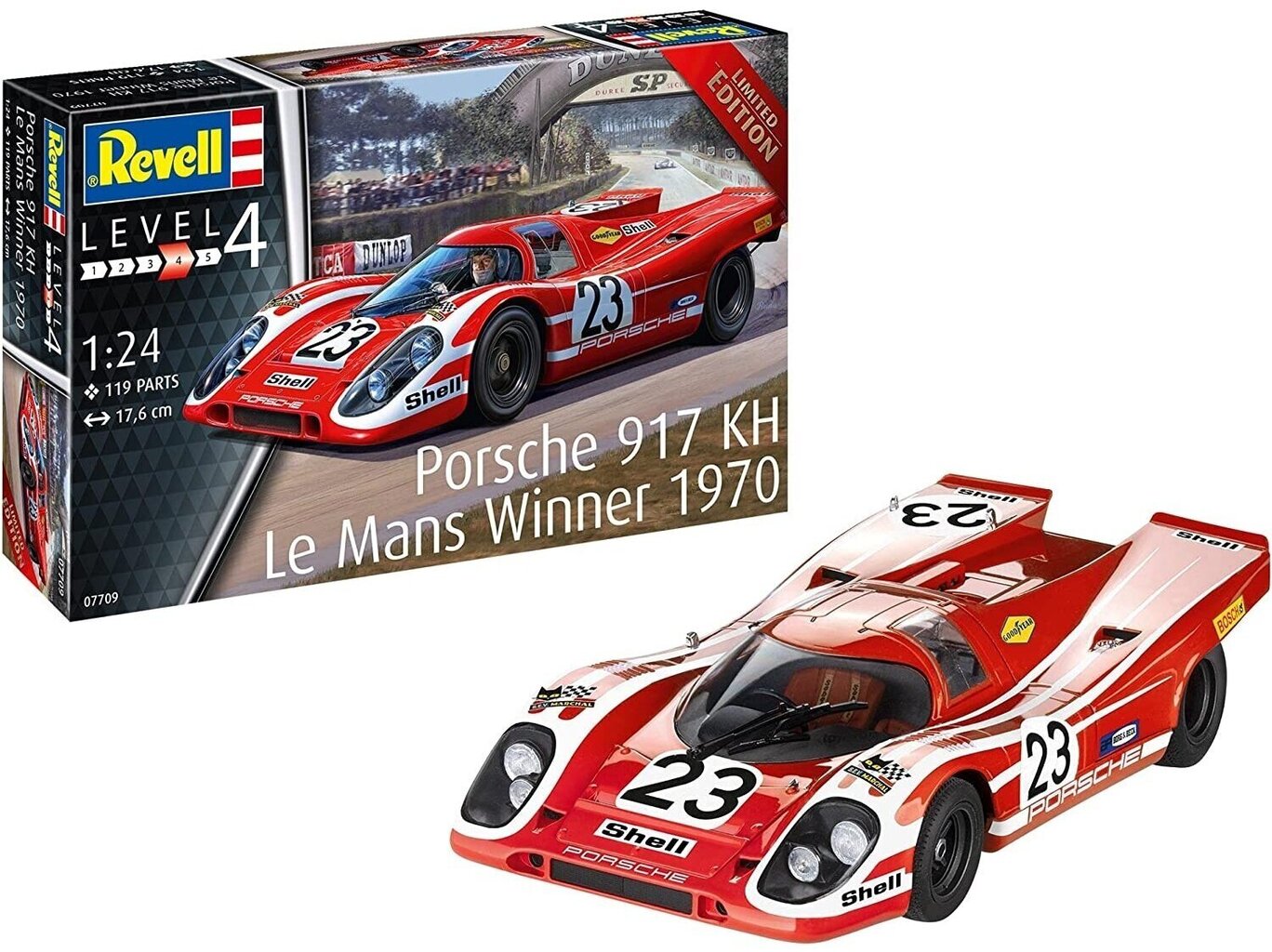 Revell - Porsche 917K Le Mans Winner 1970, 1/24, 07709 hinta ja tiedot | LEGOT ja rakennuslelut | hobbyhall.fi