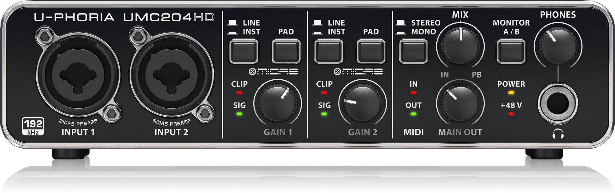 Behringer UMC204HD hinta ja tiedot | Äänikortit | hobbyhall.fi