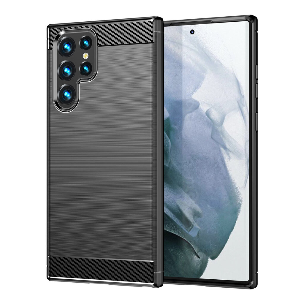 Hiili Samsung Galaxy S23 Ultra mustan värinen hinta ja tiedot | Puhelimen kuoret ja kotelot | hobbyhall.fi