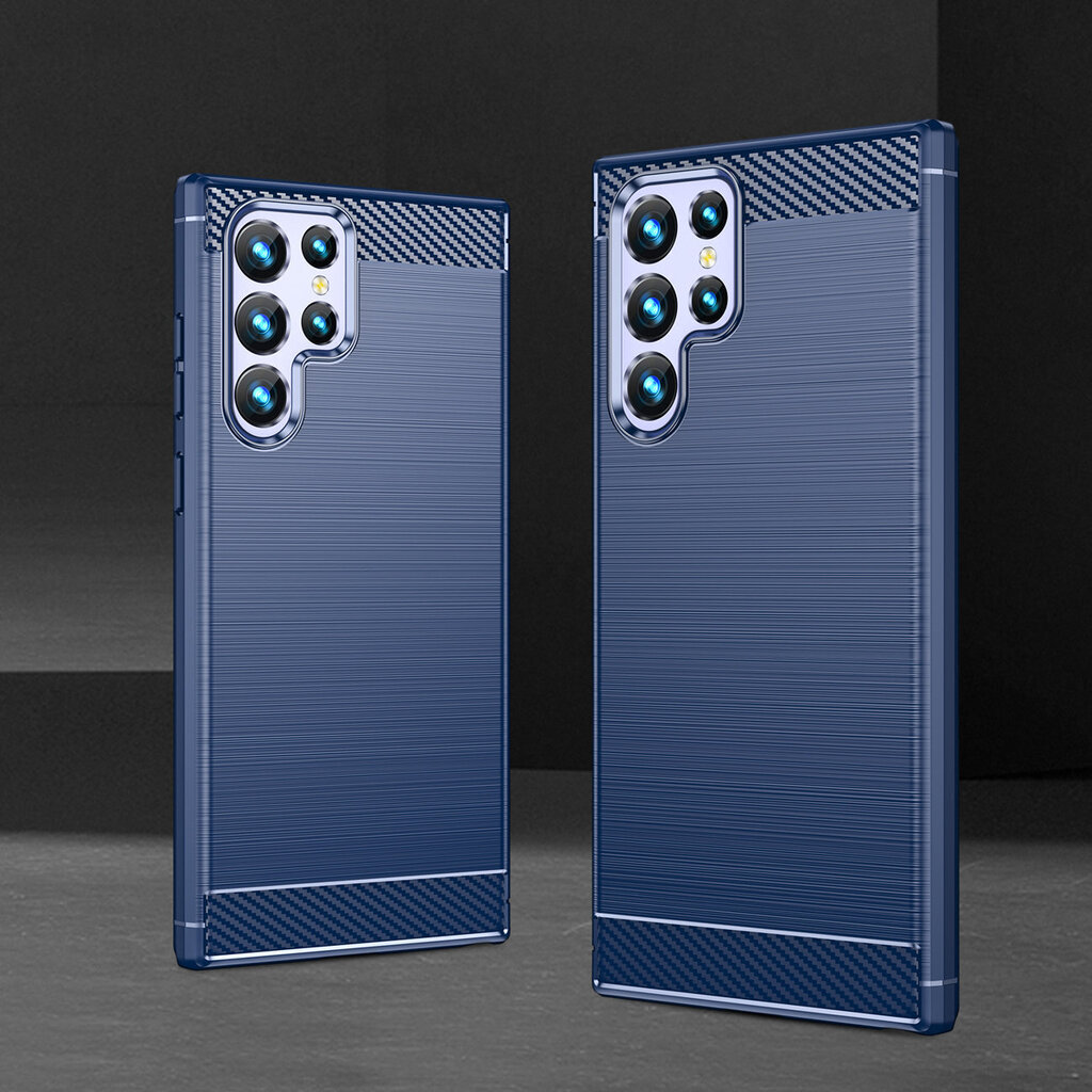 Carbon Samsung Galaxy S23 Ultra sinisen värinen hinta ja tiedot | Puhelimen kuoret ja kotelot | hobbyhall.fi