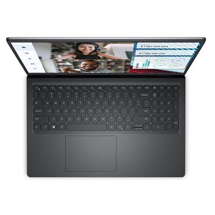 Dell Vostro 15 3520 Black, 15.6 ", WVA, FHD, 1920 x 1080, Anti-glare, Intel Core i7, i7-1255U, 16 GB, SSD 512 GB, Intel Iris Xe Graphics hinta ja tiedot | Kannettavat tietokoneet | hobbyhall.fi