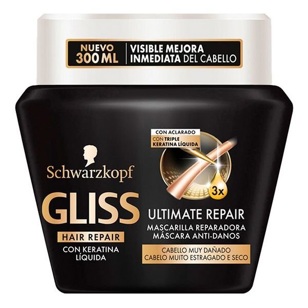 Elvyttävä hiusnaamio Schwarzkopf Glis Ultimate Repair, 300 ml hinta ja tiedot | Naamiot, öljyt ja seerumit | hobbyhall.fi