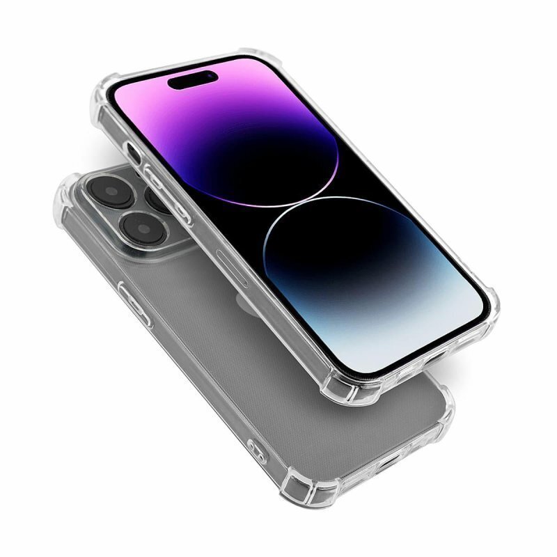 Mocco Anti Shock Case Silicone Case for Apple iPhone 14 Pro Max Transparent hinta ja tiedot | Puhelimen kuoret ja kotelot | hobbyhall.fi