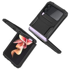 Mocco Nitro Case for Samsung Galaxy Z Flip 4 5G Black hinta ja tiedot | Puhelimen kuoret ja kotelot | hobbyhall.fi