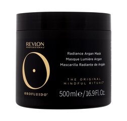 Hiusnaamio arganöljyllä Revlon Professional Orofluido Radiance Argan Mask 500ml hinta ja tiedot | Hiusnaamiot, öljyt ja seerumit | hobbyhall.fi