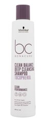 Shampoo Schwarzkopf Bonacure Clean Balance syväpuhdistava shampoo 250 ml hinta ja tiedot | Shampoot | hobbyhall.fi