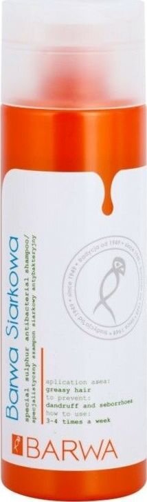 Erityinen rikki-antibakteerinen shampoo Barwa, 180 ml hinta ja tiedot | Shampoot | hobbyhall.fi
