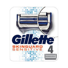 Partakoneen terät Gillette Skinguard Sensitive varapää, 4 kpl hinta ja tiedot | Parranajo ja karvanpoisto | hobbyhall.fi