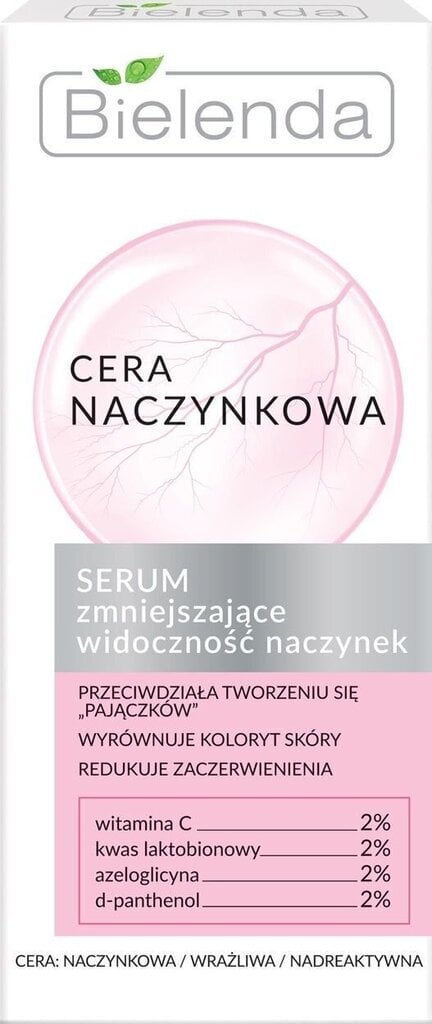 Seerumi Bielenda Couperose Skin Serum Reducing the Visibility of Capillaries, 30ml hinta ja tiedot | Kasvoöljyt ja seerumit | hobbyhall.fi
