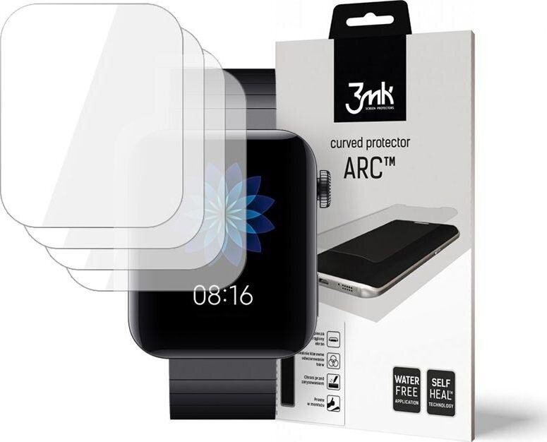 LCD-näytön suojakalvo 3MK Watch ARC Apple Watch 7 41mm 3 kpl hinta ja tiedot | Älykellojen ja aktiivisuusrannekkeiden lisätarvikkeet | hobbyhall.fi
