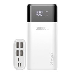 Wozy W30BK 30000mAh Mega Power Bank laturi 4x USB Out / Type C micro USB Lightning (in) Valkoinen hinta ja tiedot | Wozy Puhelimet, älylaitteet ja kamerat | hobbyhall.fi