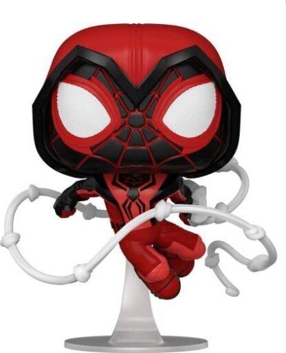 Funko POP Marvel Spiderman Miles Morales Crimson Cowl kostiumas