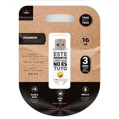 Tech One Tech TEC4007, USB 2.0, 16 GB hinta ja tiedot | Muistitikut | hobbyhall.fi