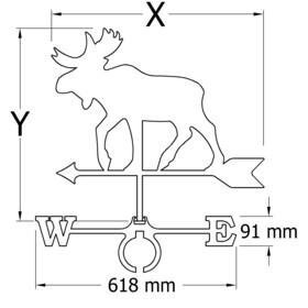 Tuuliviiri Mustang hinta ja tiedot | Puutarhakoristeet | hobbyhall.fi