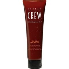 Miesten hiusgeeli American Crew Firm Hold Styling Gel, 250 ml hinta ja tiedot | American Crew Hiustenhoitotuotteet | hobbyhall.fi