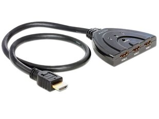 Delock-keskitin 3 laitteelle (3xHDMI) Kaksisuuntainen hinta ja tiedot | Adapterit | hobbyhall.fi