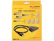 Delock-keskitin 3 laitteelle (3xHDMI) Kaksisuuntainen hinta ja tiedot | Adapterit | hobbyhall.fi