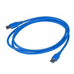 Akyga-kaapeli USB AK-USB-14 USB A (m) / USB A (m) ver. 3.0 1.8m hinta ja tiedot | Kaapelit ja adapterit | hobbyhall.fi