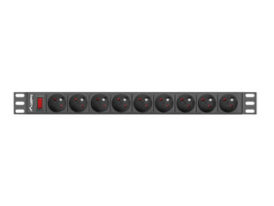 Lanberg PDU-09E-0300-BK hinta ja tiedot | Jatkojohdot ja kaapelikelat | hobbyhall.fi