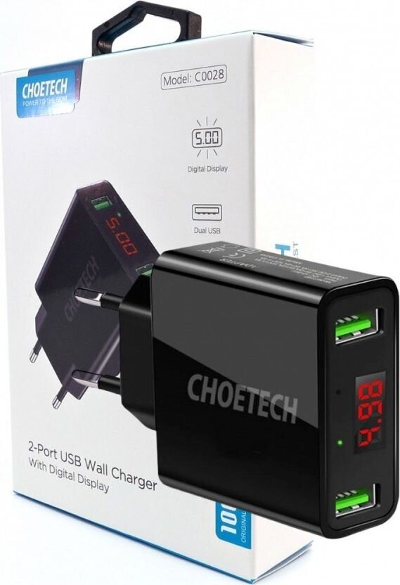 Choetech C0028 BLACK hinta ja tiedot | Puhelimen laturit | hobbyhall.fi