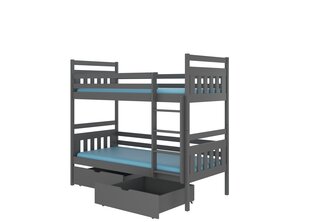 Sängyn runko Adrk Furniture Aldo 90x200 cm, harmaa hinta ja tiedot | Lastensängyt | hobbyhall.fi