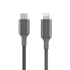 Belkin USB-C-kaapeli on vaaleanharmaa hinta ja tiedot | Kaapelit ja adapterit | hobbyhall.fi