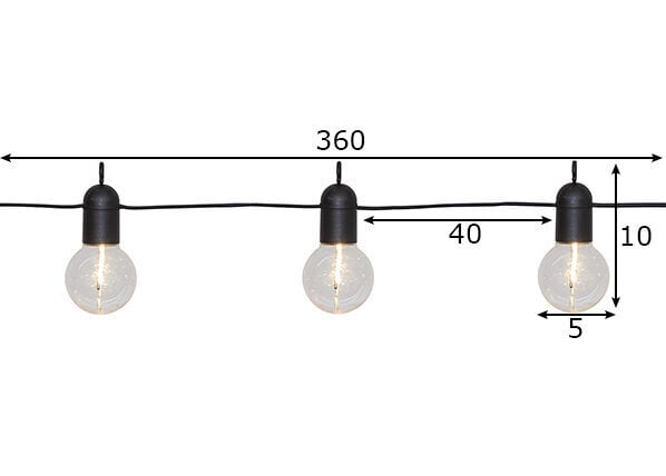 Valonauha, 10 LEDiä, 3,6m hinta ja tiedot | Jouluvalot | hobbyhall.fi