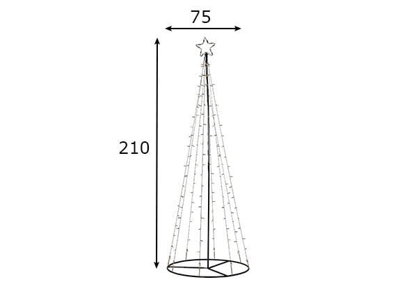 Valaistu LED-joulukuusi hinta ja tiedot | Joulukoristeet | hobbyhall.fi