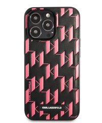 Karl Lagerfeld Monogram Plaque Suojakuori for iPhone 13 Pro Max Vaaleanpunainen hinta ja tiedot | Puhelimen kuoret ja kotelot | hobbyhall.fi