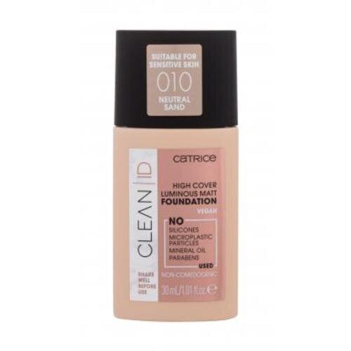 Catrice Clean ID Luminous Matt Make-up 025 Warm Peach, 30ml meikkivoide hinta ja tiedot | Meikkivoiteet ja puuterit | hobbyhall.fi