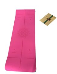 Joogamatto, 183x61x0,6 cm, vaaleanpunainen hinta ja tiedot | Joogamatot | hobbyhall.fi