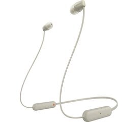 Sony WI-C100 In-Ear Beige hinta ja tiedot | Kuulokkeet | hobbyhall.fi